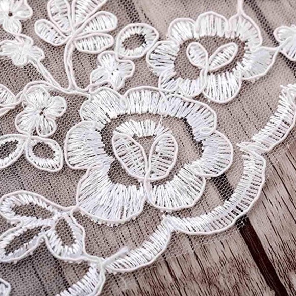 Long white wedding veil. 118” long. Brand new